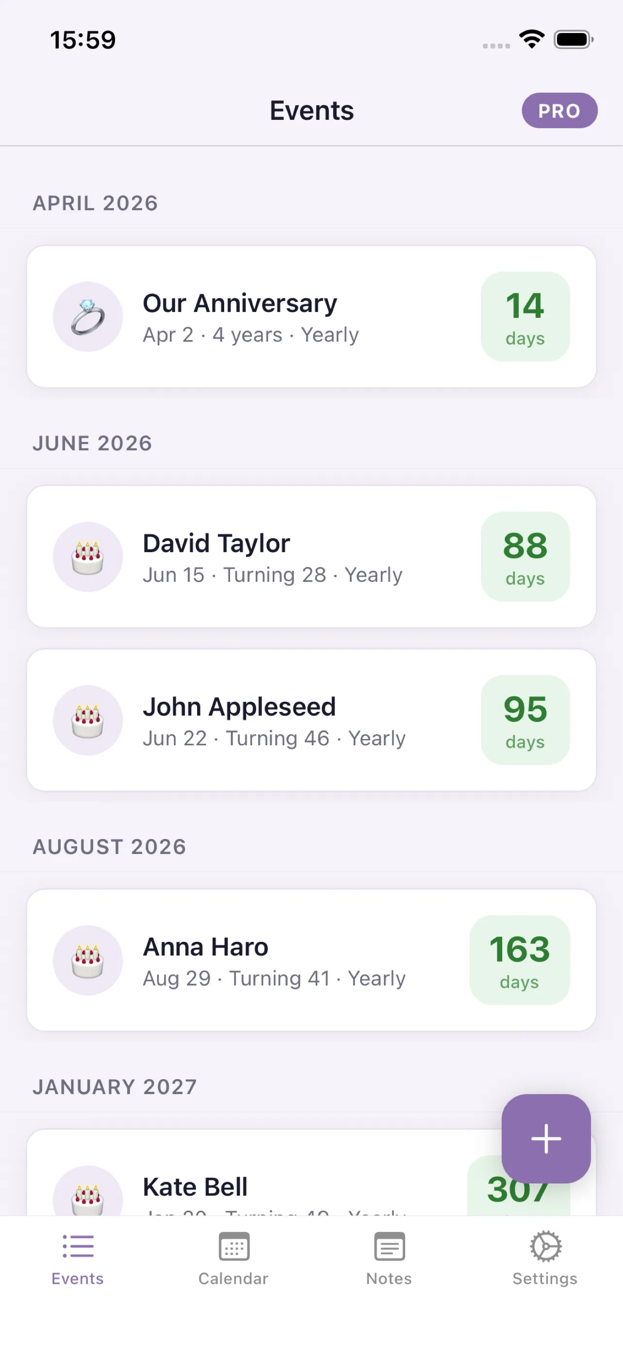 NeverMiss: Everything ahead of you, counting down